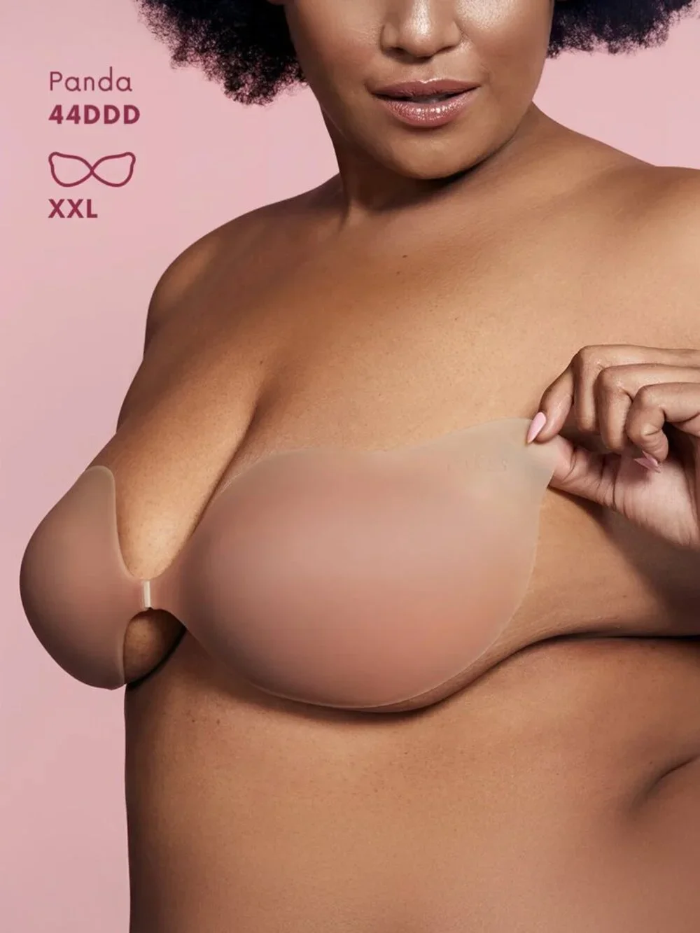 CAKES BODY Cleavage Reusable Stick-On Push-Up Bra - Size XXL